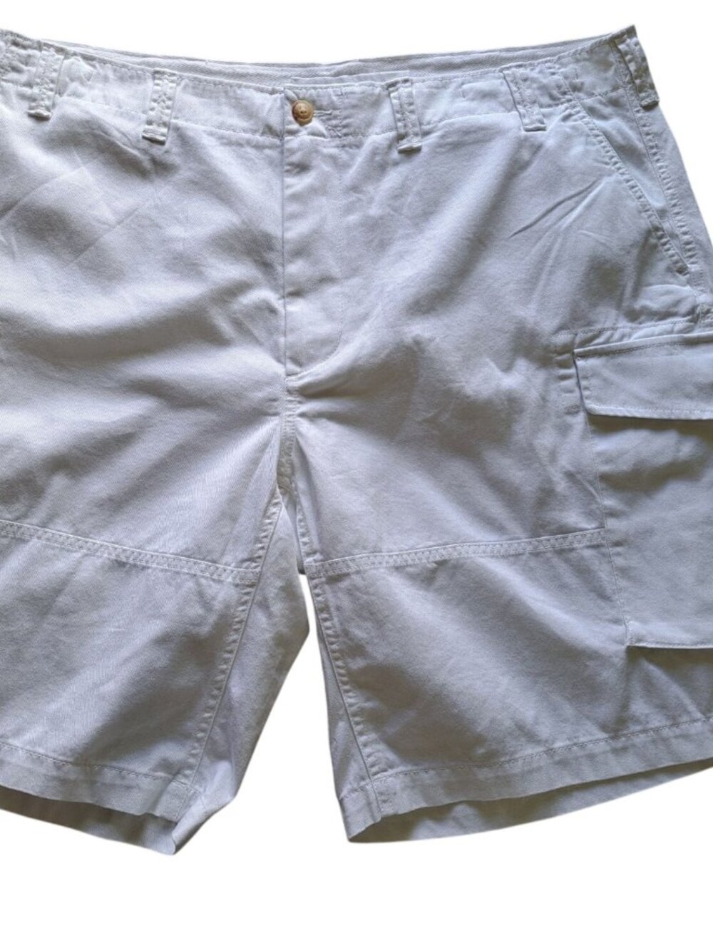Polo Ralph Lauren Size 40 White Relaxed Fit Cargo Shorts Cotton Pony Logo Beach - Picture 3 of 15